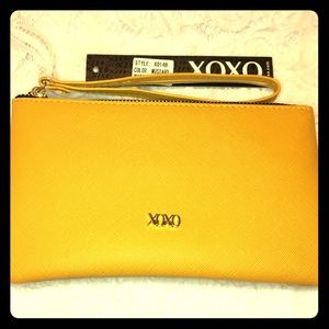 Mustard Yellow, XOXO wristlet